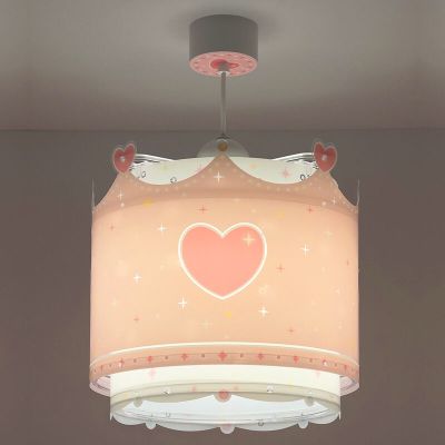 Lustră copii roz din plastic, Prinses