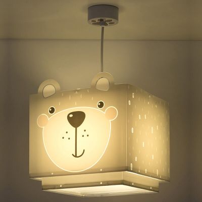 Lustră copii gri din plastic, Bear
