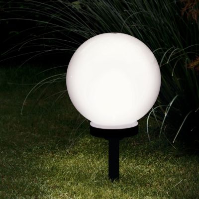 Spot de exterior cu țăruș negru din plastic, Zora, 0,5W, LED 3000K, IP44, con întrerupător