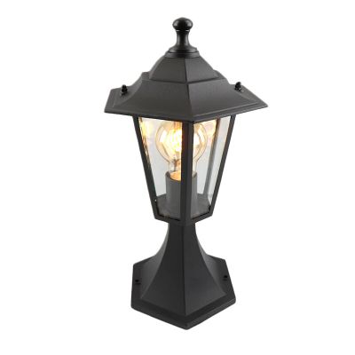 Lampă exterior neagră din aluminiu, Alieke, IP44