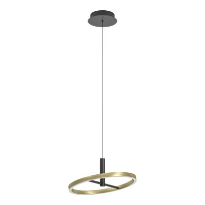 Lustră alamă din metal, Buket, 19W, LED 3000K, dimmabil în 3 trepte