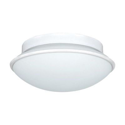 Aplică de perete albă din oțel, Nicoletta, IP44