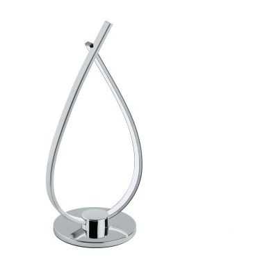 Lampă de masă crom din plastic, Therese, 14W, LED 3000K, con întrerupător