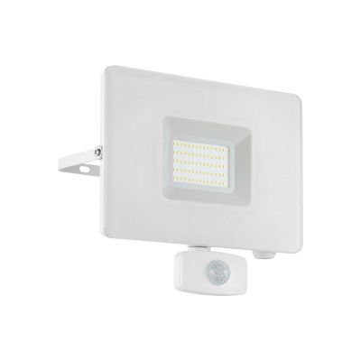 Aplică exterior cu senzor de mișcare albă din aluminiu, Joey, IP44