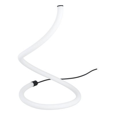 Lampă de masă neagră din plastic, Allal, 10W, LED 3000K, con întrerupător