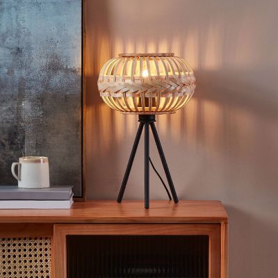 Lampă de masă maro din metal, Firenze, con întrerupător