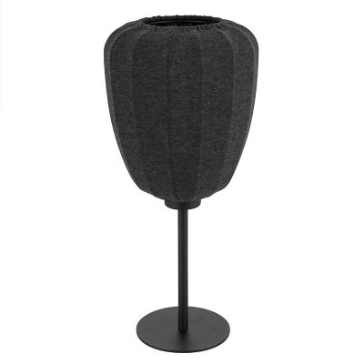 Lampă de masă gri din textil, Benji, con întrerupător