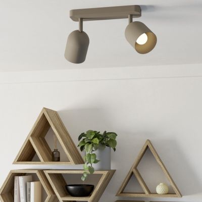 Spot LED de tavan maro din oțel, Tjitte