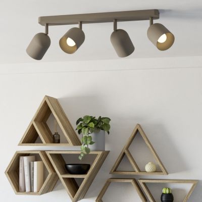 Spot LED de tavan maro din oțel, Tjitte