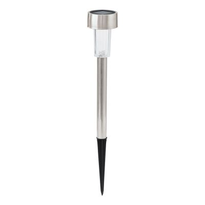 Spot de exterior cu țăruș argintiu din oțel inoxidabil, Zora, 0,5W, LED 3000K, IP44, con întrerupător