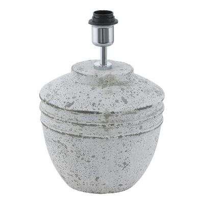 Lampă de masă fără abajur din ceramică gri, Alana, con întrerupător