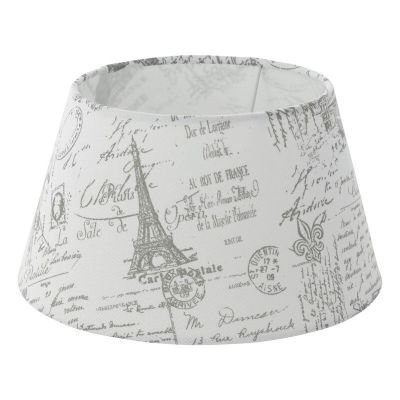 Abajur gri din textil, Noah