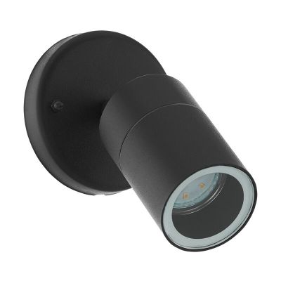 Lampă exterior neagră din oțel, Jaydae, IP44