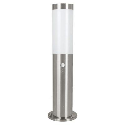 Stâlp iluminat cu senzor crepuscular argintiu din plastic, Carlein, IP44