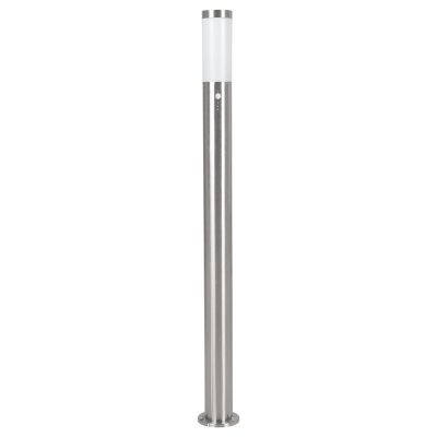 Stâlp iluminat cu senzor crepuscular argintiu din plastic, Carlein, IP44