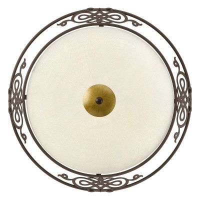 Lampă de tavan maro din sticlă, Denia