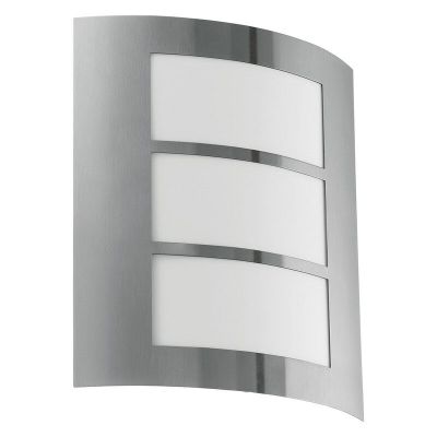 Lampă exterior argintie din plastic, Elyana, IP44