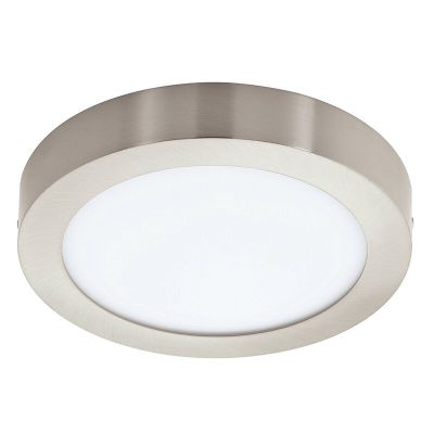 Plafonieră smart nichel din plastic, Geraldo, 16,5W, LED reglabil de la alb cald la alb rece, IP44