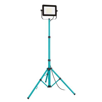 Lampă de lucru albastră din aluminiu, Angelos, 100W, LED 4000K, IP65, cu întrerupător