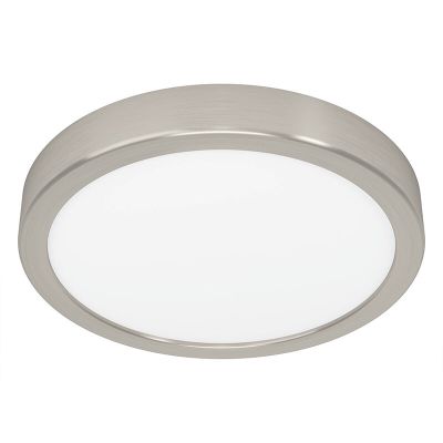 Lampă de tavan nichel din plastic, Geraldo, 17W, LED 3000K