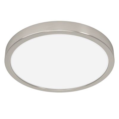 Lampă de tavan nichel din plastic, Geraldo, 20,5W, LED 3000K