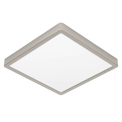 Lampă de tavan nichel din plastic, Geraldo, 20,5W, LED 3000K