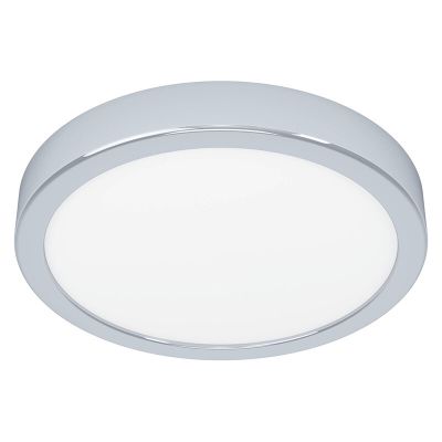 Plafonieră baie crom din plastic, Geraldo, 17W, LED 3000K, IP44