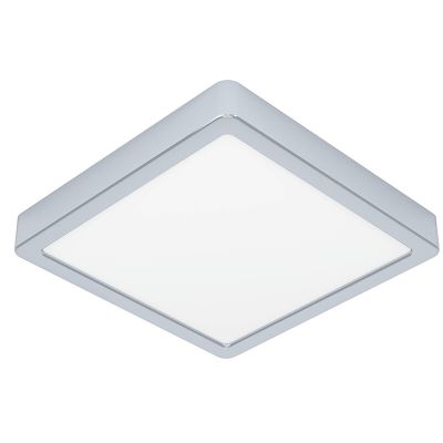 Plafonieră baie crom din plastic, Geraldo, 17W, LED 3000K, IP44