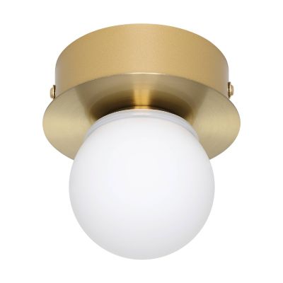 Plafonieră aurie din oțel, Escha, 3,3W, LED 3000K