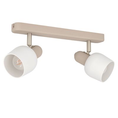 Spot LED de tavan alb din sticlă, Connor