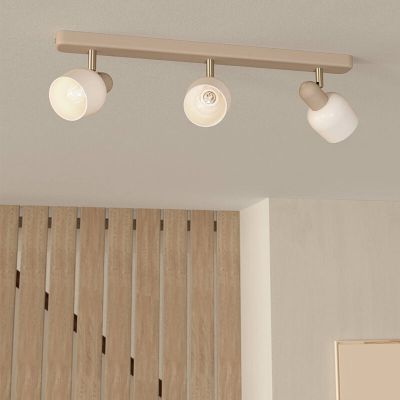 Spot LED de tavan alb din sticlă, Connor
