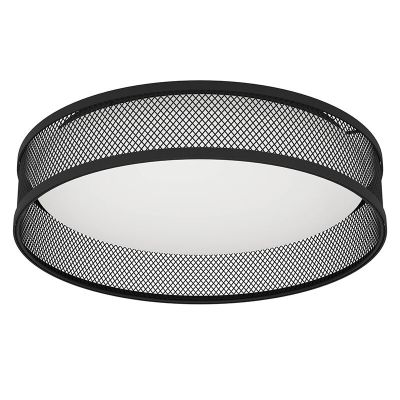 Lampă de tavan neagră din plastic, Jolene, 20W, LED 3000K