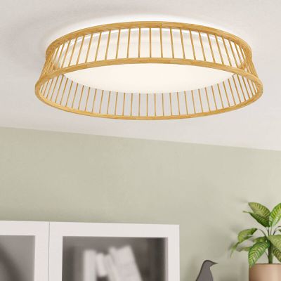 Lampă de tavan lemn rustică, Jolene, 20W, LED 3000K