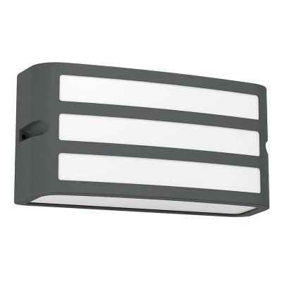 Lampă exterior antracit din plastic, Cesar, IP54