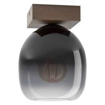 Plafonieră maro din lemn, Frida