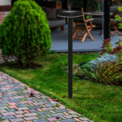 Spot solar de exterior cu țăruș negru din plastic, Ingemar, 8,5W, LED 3000K, IP65