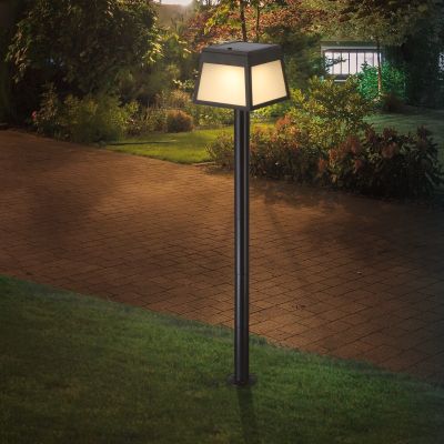 Spot solar de exterior cu țăruș negru din plastic, Imelda, 7,5W, LED 3000K, IP65