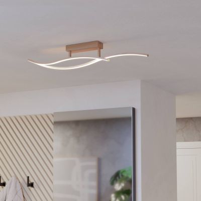 Plafonieră maro din oțel, Tevin, 12W, LED 4000K
