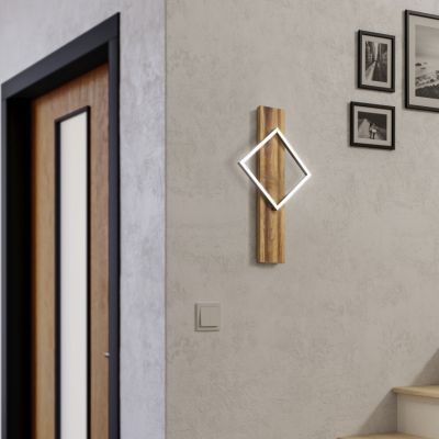 Aplică de perete lemn design, Annebel, 13W, LED 3000K