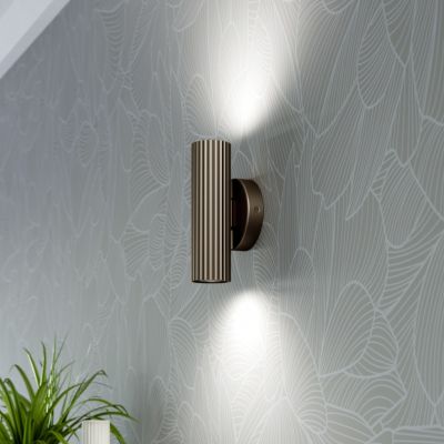Aplică de perete up down bronz din aluminiu, Vikram