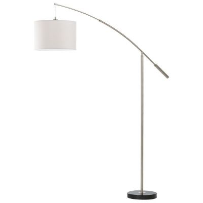 Lampadar arcuit nichel din textil, Ralph, con întrerupător