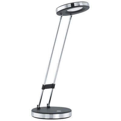 Lampă de birou neagră din plastic, Arie, 3W, LED 3000K, con întrerupător