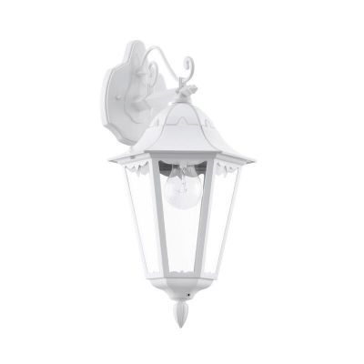 Lampă exterior albă din aluminiu, Leanna, IP44