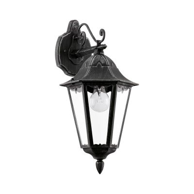 Lampă exterior neagră din aluminiu, Leanna, IP44