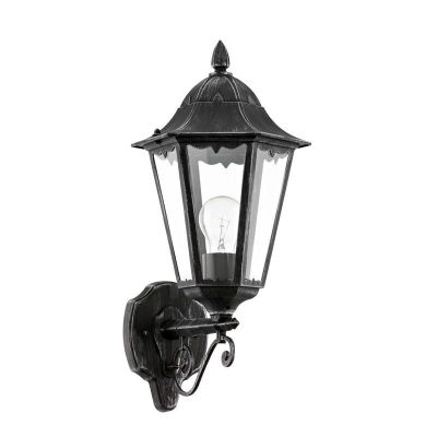 Lampă exterior neagră din aluminiu, Leanna, IP44