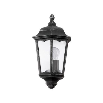 Lampă exterior neagră din aluminiu, Leanna, IP44