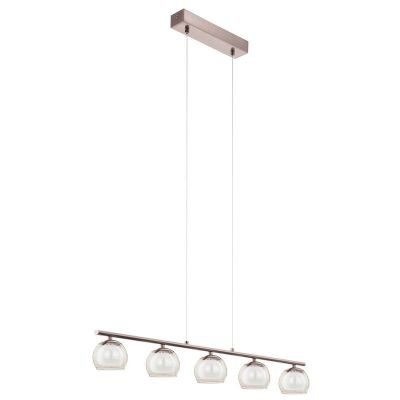 Lustră nichel din sticlă, Riviera, 3W, LED 3000K