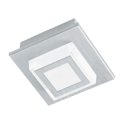 Lampă de tavan argintie din plastic, Elsien, 3W, LED 3000K