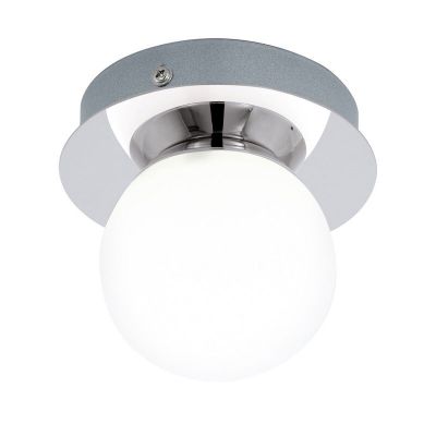 Plafonieră crom din sticlă, Escha, 3W, LED 3000K, IP44