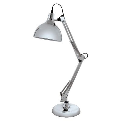 Lampă de birou crom din metal, Josha, con întrerupător